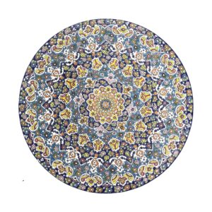 Decoratieve Keramische Plaat met Perzische Minakari Emaillewerk voor Muur & Tafel Decor