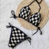 Delicaat Handgemaakt Gehaakt Bikini Set Bh & String voor Vrouwen