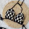 Delicaat Handgemaakt Gehaakt Bikini Set Bh & String voor Vrouwen