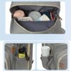 Omschakelbare Luiertas & Babybed – Grijs Zeildoek
