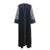 Elegante abaya met geborduurde mouwen