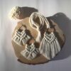 Boho Macramé Oorbellen en Ketting Set