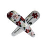 Geborduurde Snap Haarclip – Spring Bloom Wit