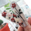 Geborduurde Snap Haarclip – Spring Bloom Wit
