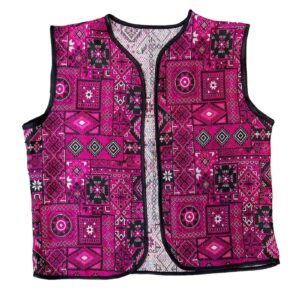 Geborduurd Vest met Geometrisch Ontwerp voor Vrouwen