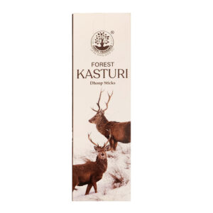 Forest Kasturi Wierook Dhoop Stokjes – Handgemaakt, 20 Stokjes (Pak van 4)