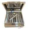 Gas Kebab Grill Brander – RVS Gesloten Stijl (7 Branders)