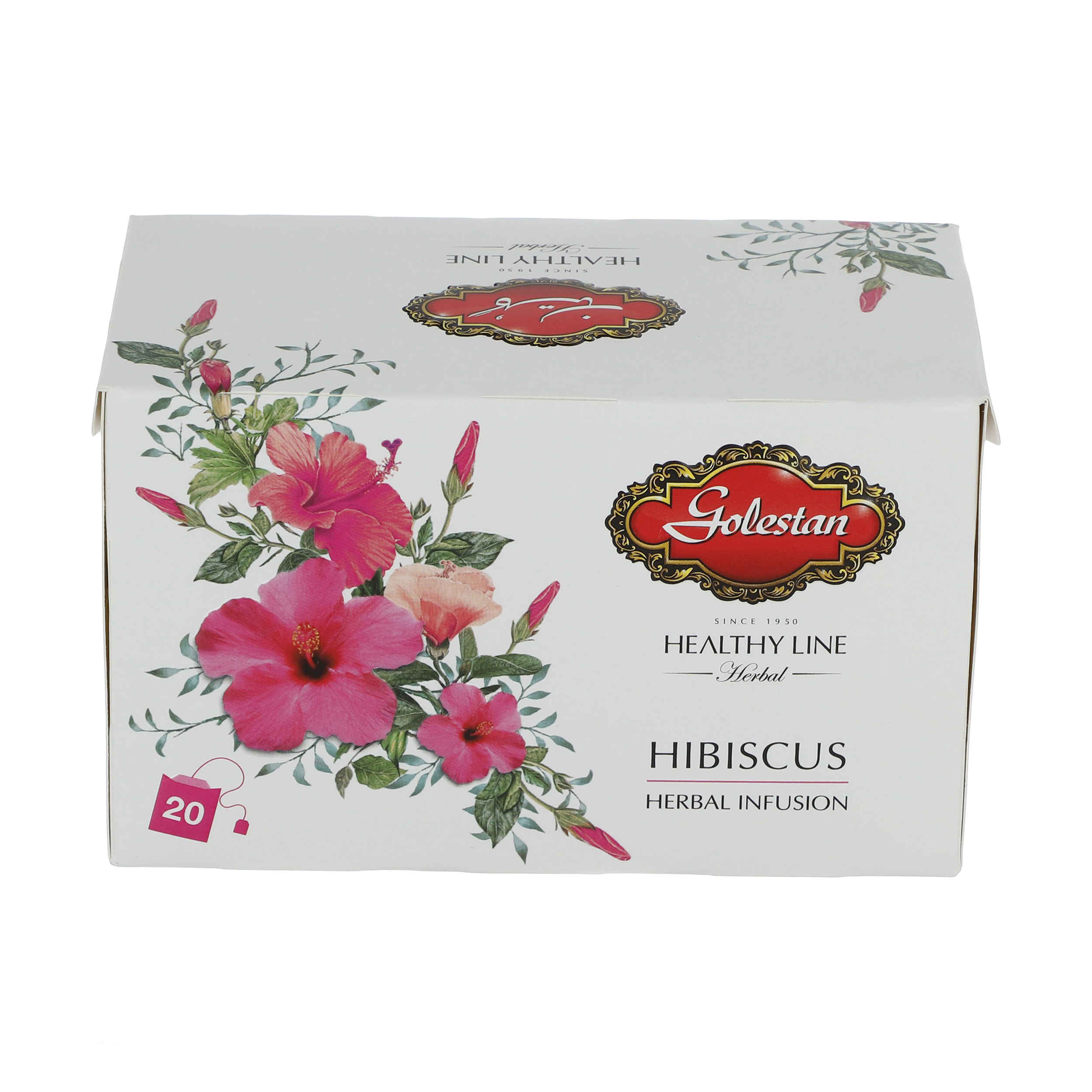 Golestan Hibiscus Kruideninfusie Zure Thee Pakket van 20 (x8)