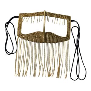 Handgemaakt Battoulah Masker – Goud Dangle Model