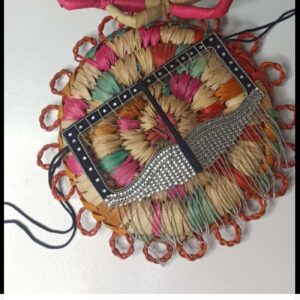 Handgemaakt Battoulah Masker – Zilver Model Maryam