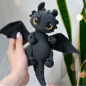 Amigurumi Gehaakte Tandloos Knuffeldier voor Kinderen