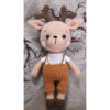 Amigurumi Gehaakte Gevulde Hert Knuffeldier voor Kinderen