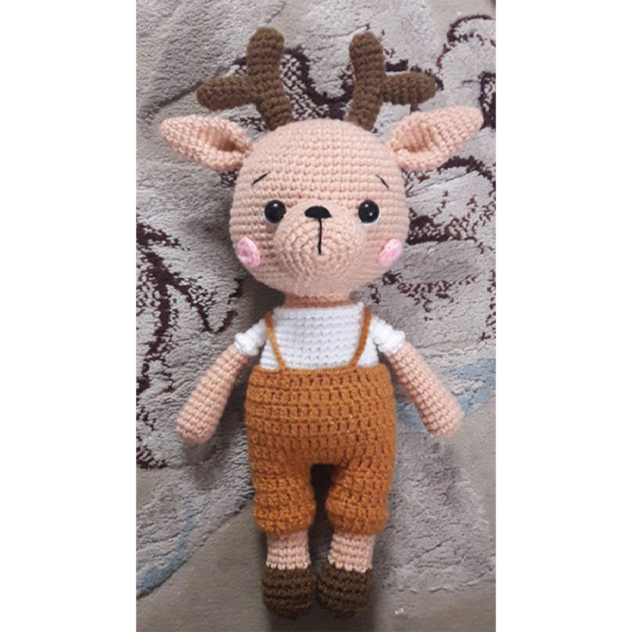 Amigurumi Gehaakte Gevulde Hert Knuffeldier voor Kinderen