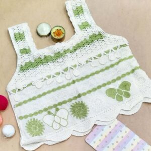 Handgeweven Gehaakte Croptop voor Dames Model Vlinder