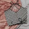 Handgehaakte Crop Top met Uniek Spinrag Ontwerp