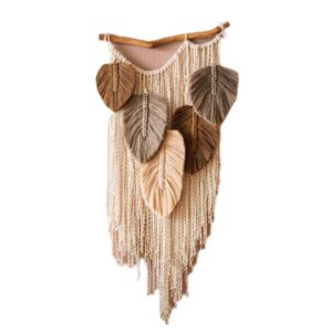 Woondecoratie Macramé Wandkleed – Bruin Bohemien