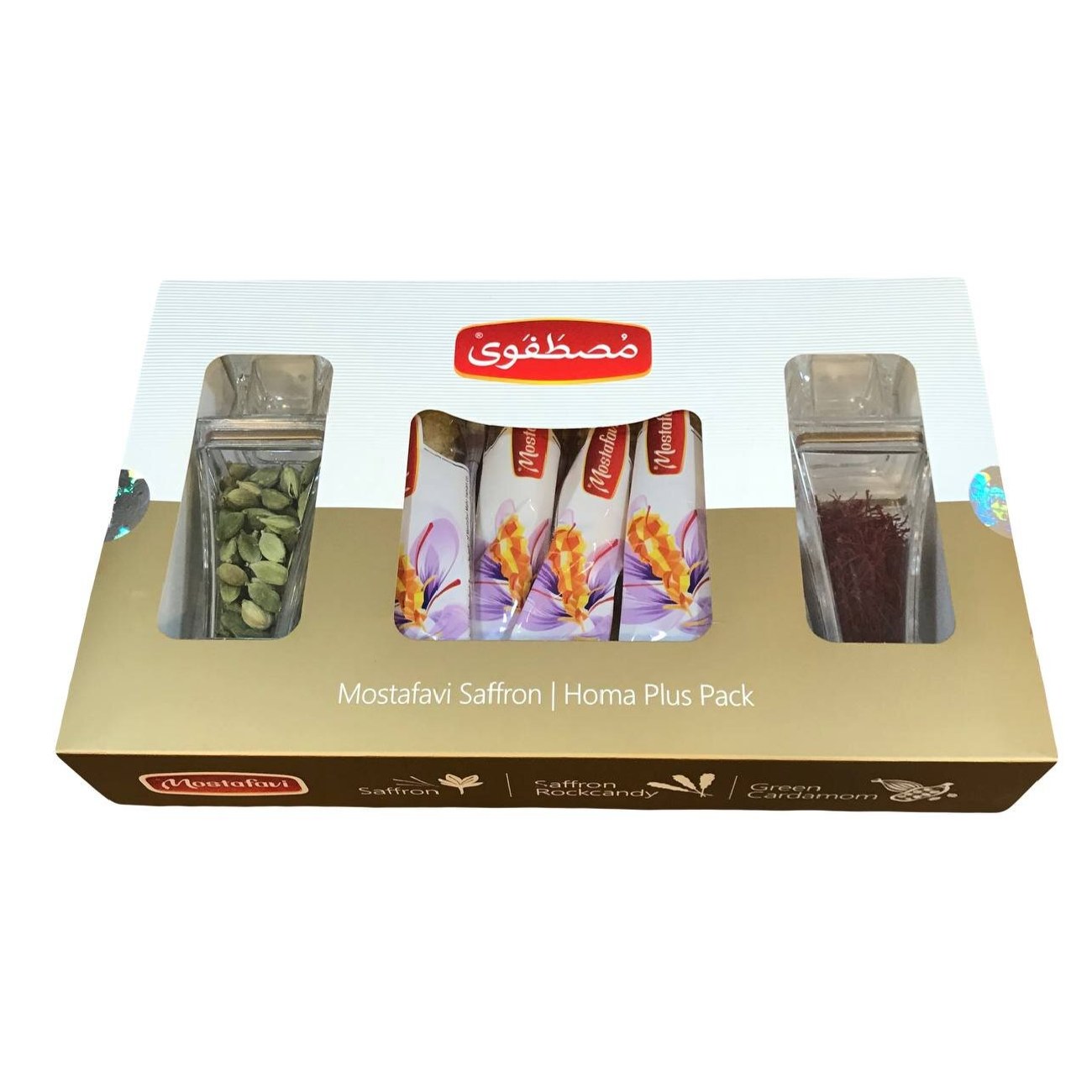 Negin Saffraan Cadeauset – 3g met Nabat suiker & vijzel – Puur & Authentiek