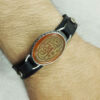 Islamitische Armband met Leer & Agaatsteen Verstelbaar Ya Zainab E Kubra