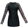 Islamitische Dames Modest Badkleding Set van 3 met Bloemenmouw