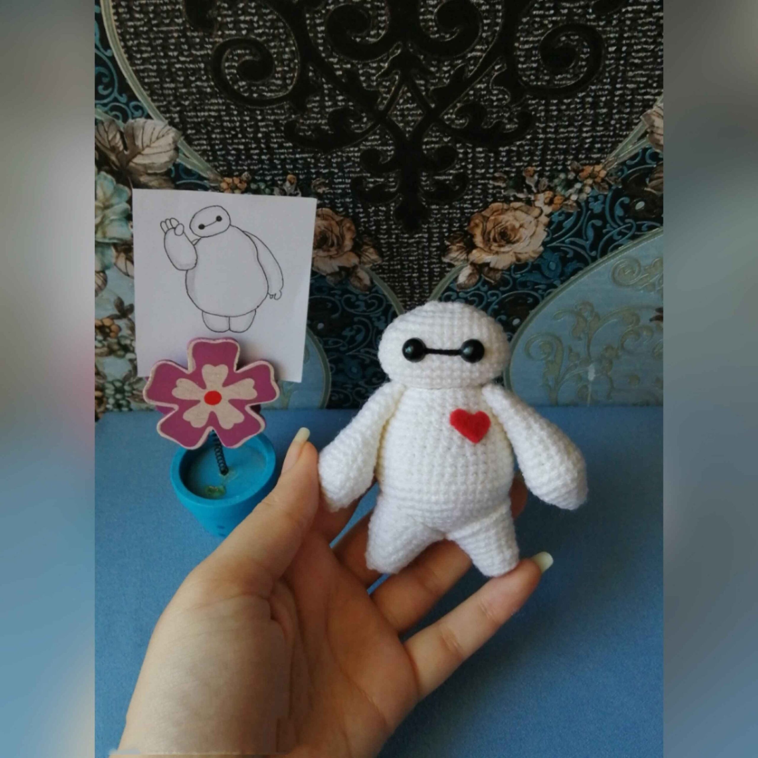 Amigurumi Gehaakte Knuffel Baymax – Zacht Knuffelspeelgoed
