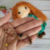 Amigurumi handgemaakte gehaakte pop Merida
