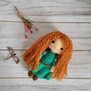 Amigurumi handgemaakte gehaakte pop Merida