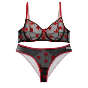 Zwarte Kanten Lingerieset – Teddy Ontwerp