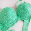Groene Guipure Lingerieset – Bloemenmotief