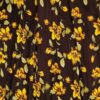 Lange Zwarte Katoenen Rok met Bloemen