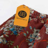 Lange Bruine Rok met Bloemen Ontwerp