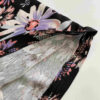 Lange Rok Model Blossom – Zwart met Bloemen