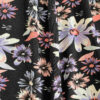 Lange Rok Model Blossom – Zwart met Bloemen