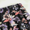 Lange Rok Model Blossom – Zwart met Bloemen
