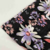 Lange Rok Model Blossom – Zwart met Bloemen