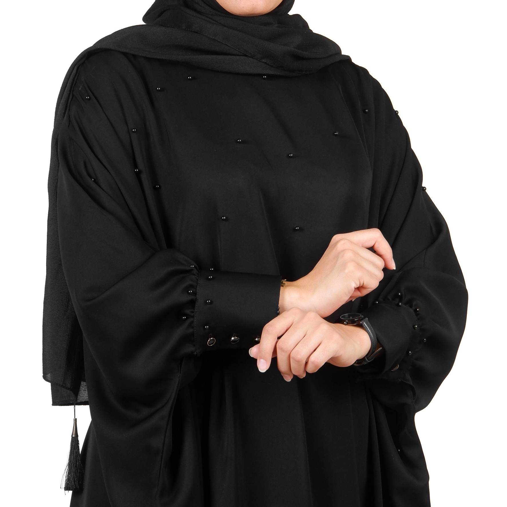 Zwarte Vlinder Abaya Model Parel