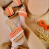 Oranje Macramé Boho Chic Slippers – Model Herfst