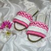 Roze Macramé Boho Chic Slippers – Model Bloem