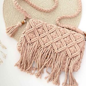 Macramé Schoudertas Handgeweven voor Dames Model Hana