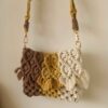 Macramé Schoudertas Handgeweven voor Vrouwen Model Blad