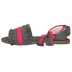 Macramé Sling Back Platte Sandalen Handgemaakt met Boho Ontwerp