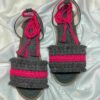 Macramé Sling Back Platte Sandalen Handgemaakt met Boho Ontwerp
