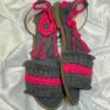 Macramé Sling Back Platte Sandalen Handgemaakt met Boho Ontwerp