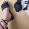 Macramé Sling Back Sandalen Handgemaakt voor Vrouwen