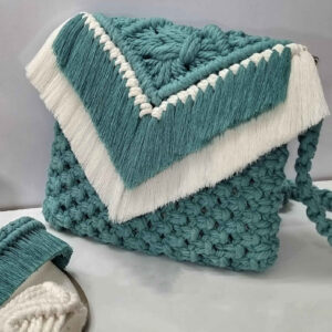 Macramé Schoudertas voor Vrouwen Handgeweven Model Mina
