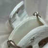 Macramé Sling Bag voor Dames Handgeweven met Blad Ontwerp