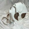 Macramé Sling Bag voor Dames Handgeweven met Blad Ontwerp
