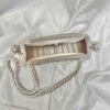 Macramé Sling Bag voor Dames Handgeweven met Kwast Ontwerp