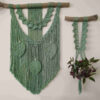 Macramé Wandtapijt & Plantenhouder Set Boheemse Wandkunst