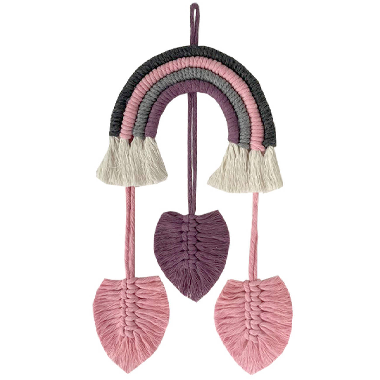 Macramé Wandtapijt Boheemse Kunst Model Regenboog