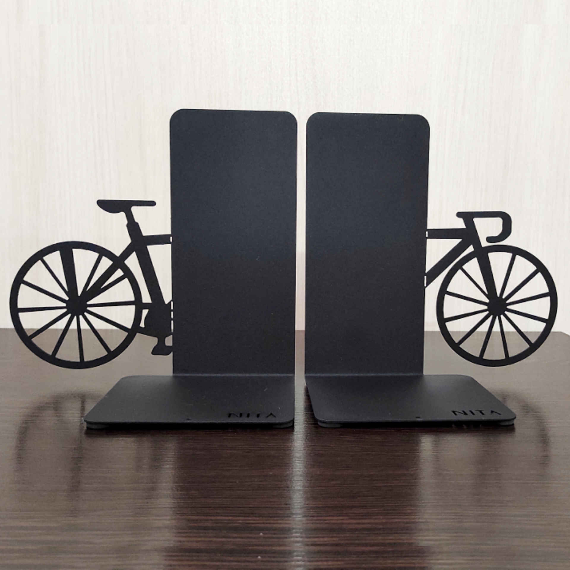 Fiets Ontwerp Metalen Boeksteun – Zwart